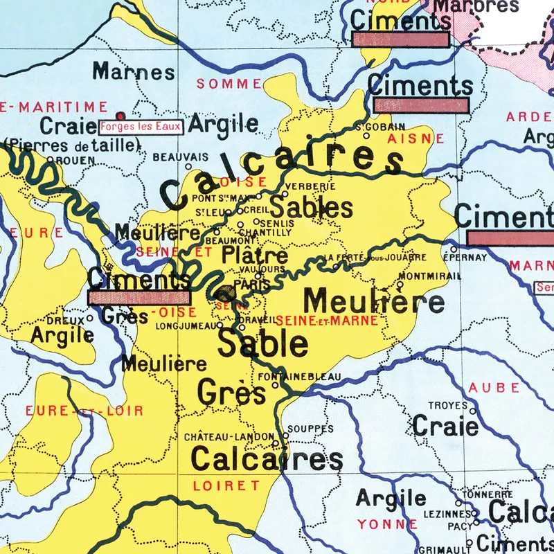 Détail : Brunhes n° 32 bis, France minérale