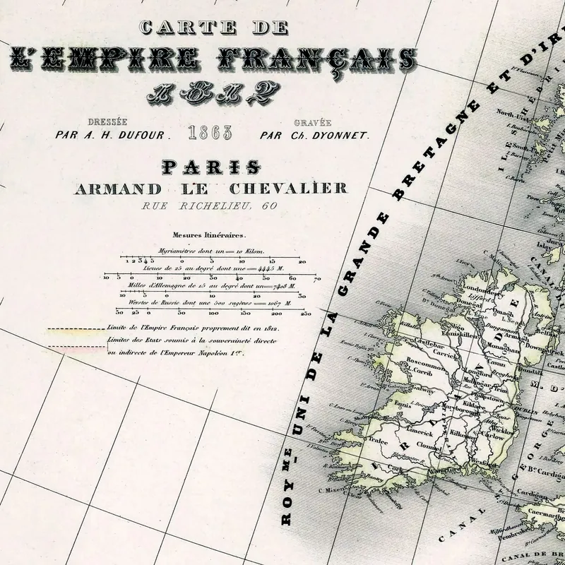 Détail : L’Empire français en 1812 (2)