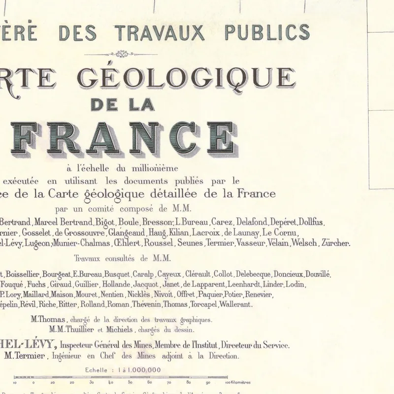 Détail : Carte géologique de la France