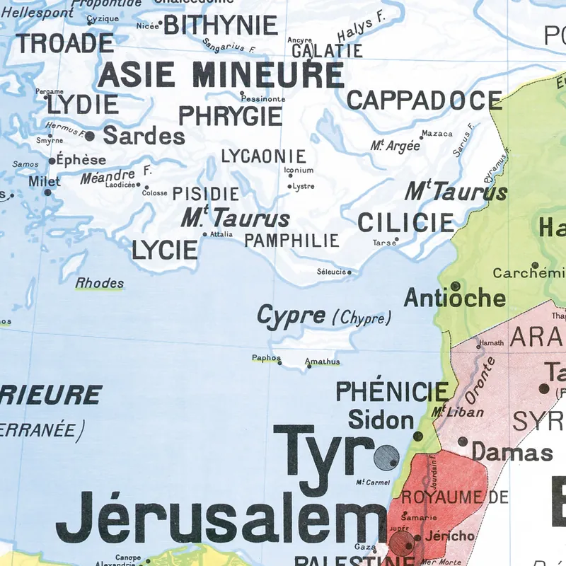 Détail de la carte Vidal-Lablache n° 23, L’Orient