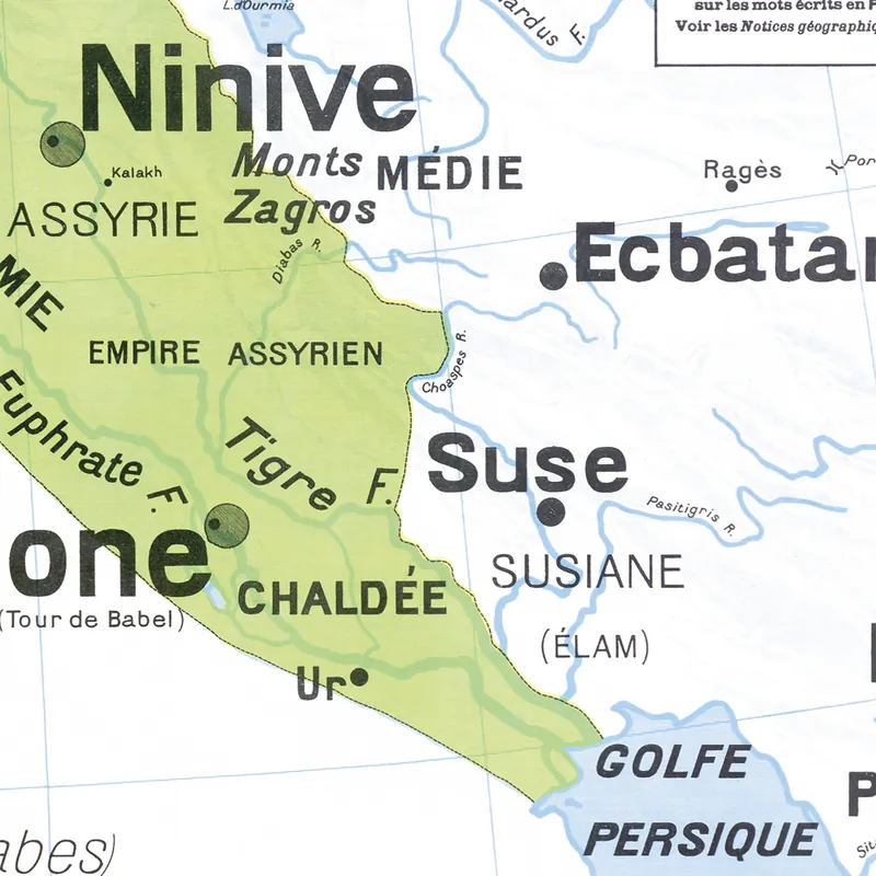 Détail de la carte Vidal-Lablache n° 23, L’Orient (2)