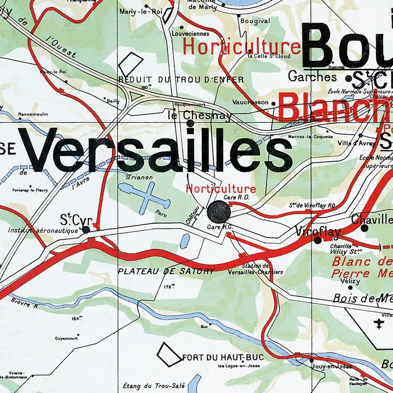 Détail de la carte Vidal-Lablache n° 24 bis, Paris et ses environs