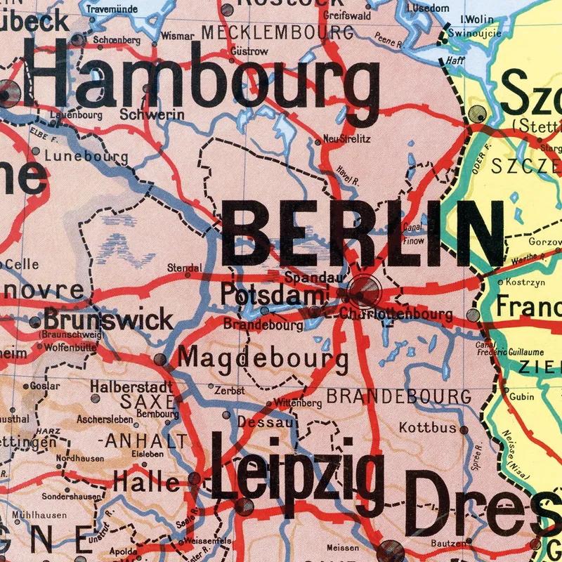 Détail de la carte Vidal-Lablache n° 27 bis, Allemagne, Pologne, Autriche, politique