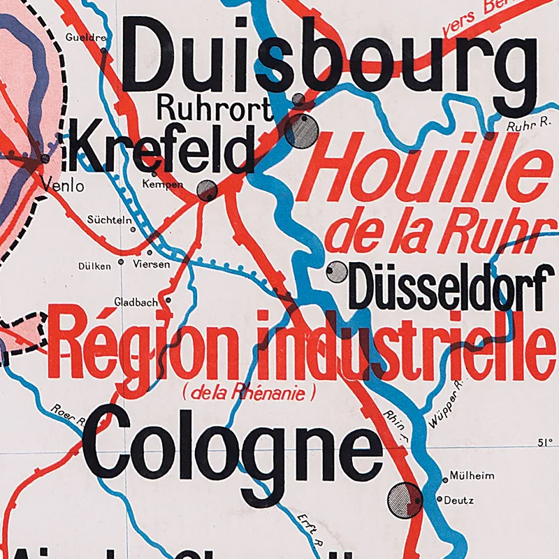 Détail de la carte Vidal-Lablache n° 29 bis, Pays-Bas, politique et industrielle (2)