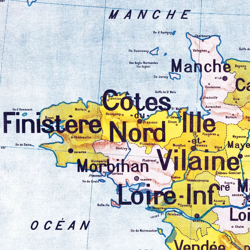 Détail de la carte Vidal-Lablache n° 4, France, départements