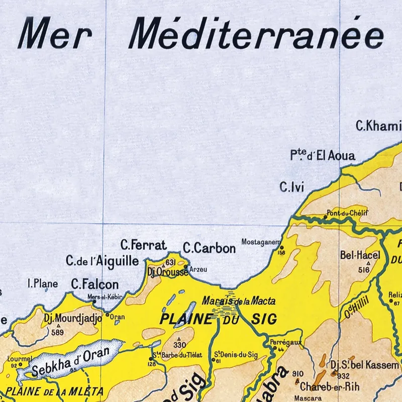 Détail de la carte Vidal-Lablache n° 41, Département d’Oran