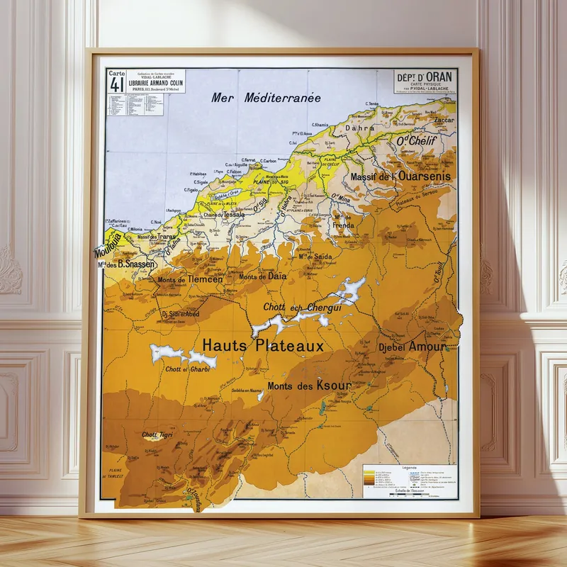 Carte Vidal-Lablache n° 41, Département d’Oran, photo 1