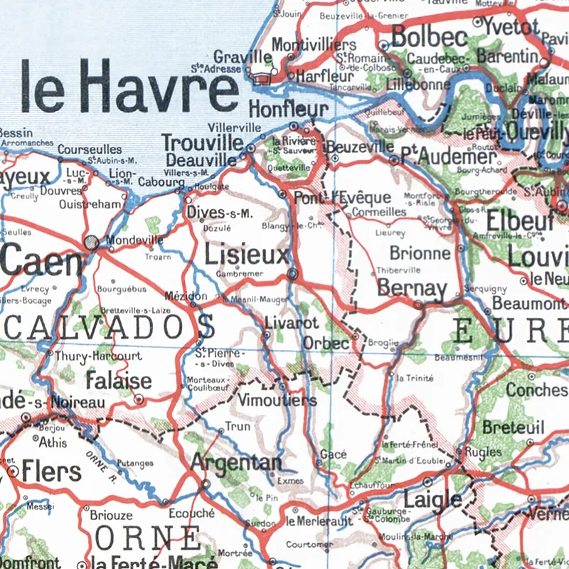 Détail de la carte Vidal-Lablache n° 60 bis, France de l’Ouest, politique