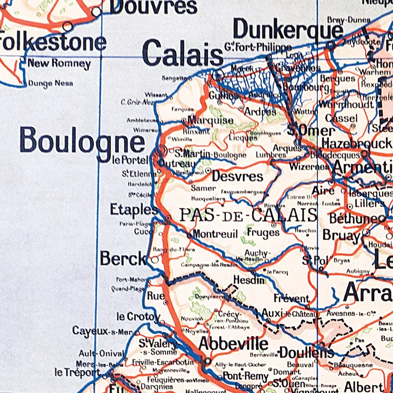 Détail de la carte Vidal-Lablache n° 61 bis, Bassin de Paris, politique (2)